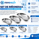 SET DE RIÑONERAS EN ACERO QUIRURGICO - NACIONAL